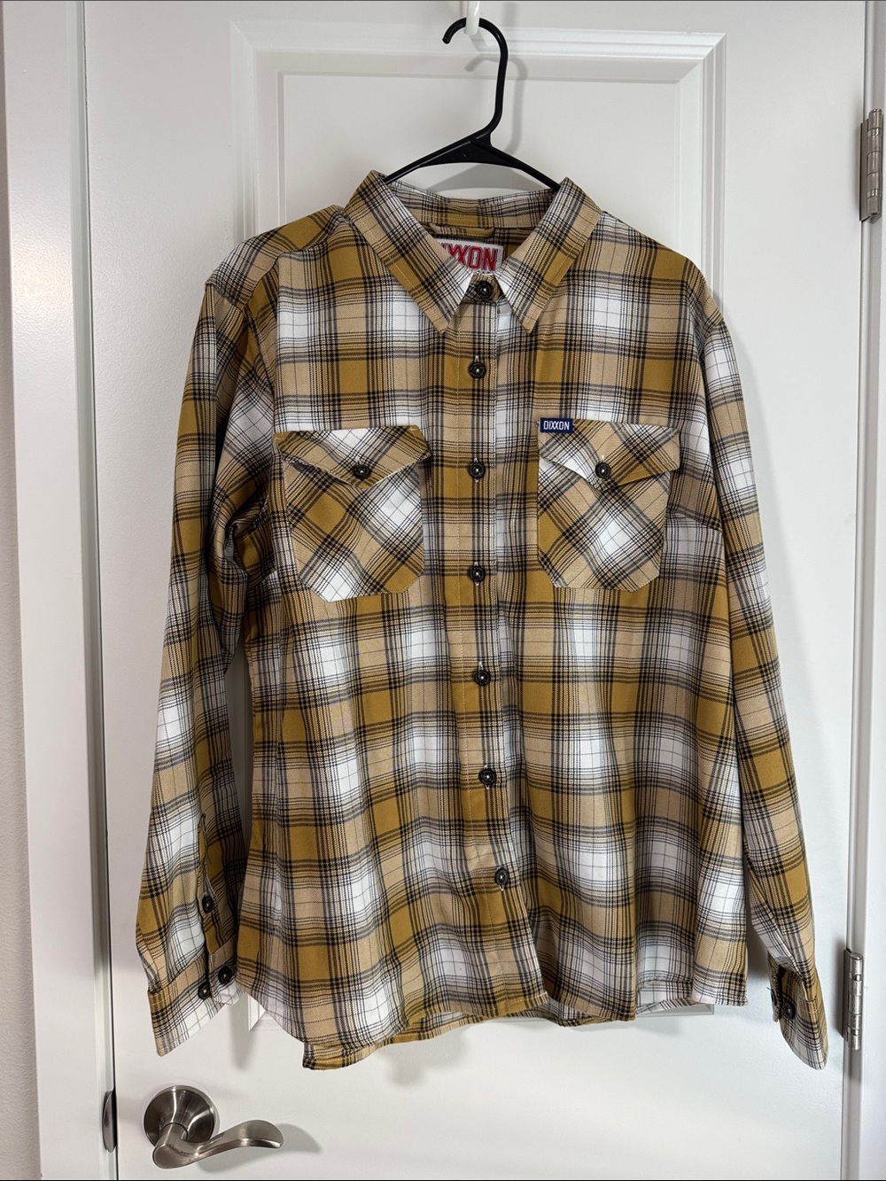DIXXON Yellow Plaid Button-Down Women’s Shirt
